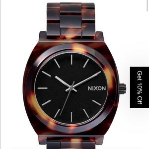 Women’s Nixon Tortoise Acetate Time Teller